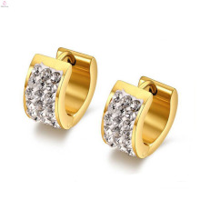 Big Elegant Gold Stainless Steel Hoop Wedding Earrings Designs